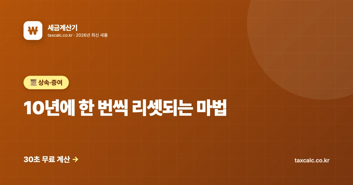 "10년에 한 번씩 리셋되는 마법 — 상속세 vs 증여세, 어느 쪽이 1억 더 아끼나" 자산·나이별 선택 가