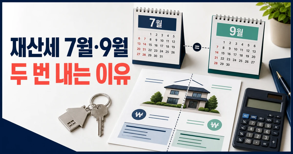 재산세를 7월과 9월에 두 번 내는 이유: 주택분 납부기간과 계산 예시
